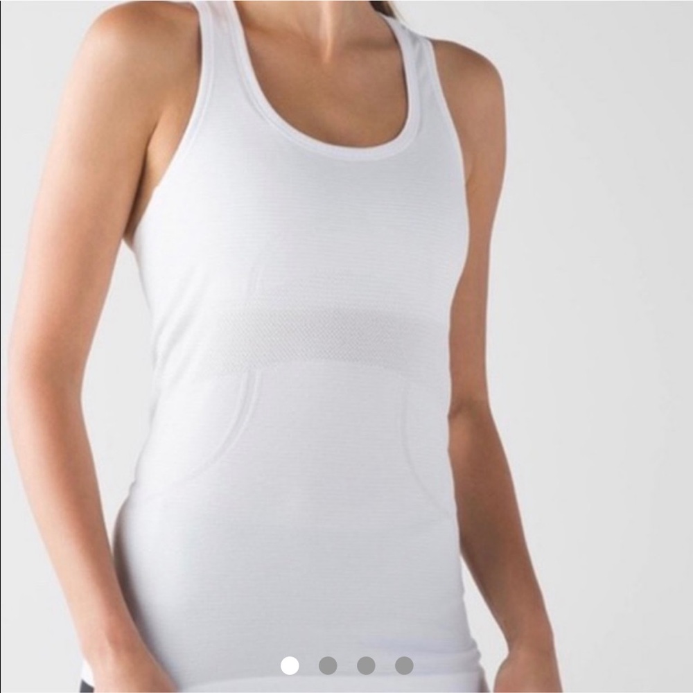 Lululemon swiftly tech racer back tank in white!